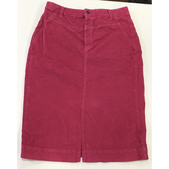 Free People, We The Free, Pink Corduroy Skirt, Midi Button Fly/Front Slit, 28 🩷 - Picture 1 of 4